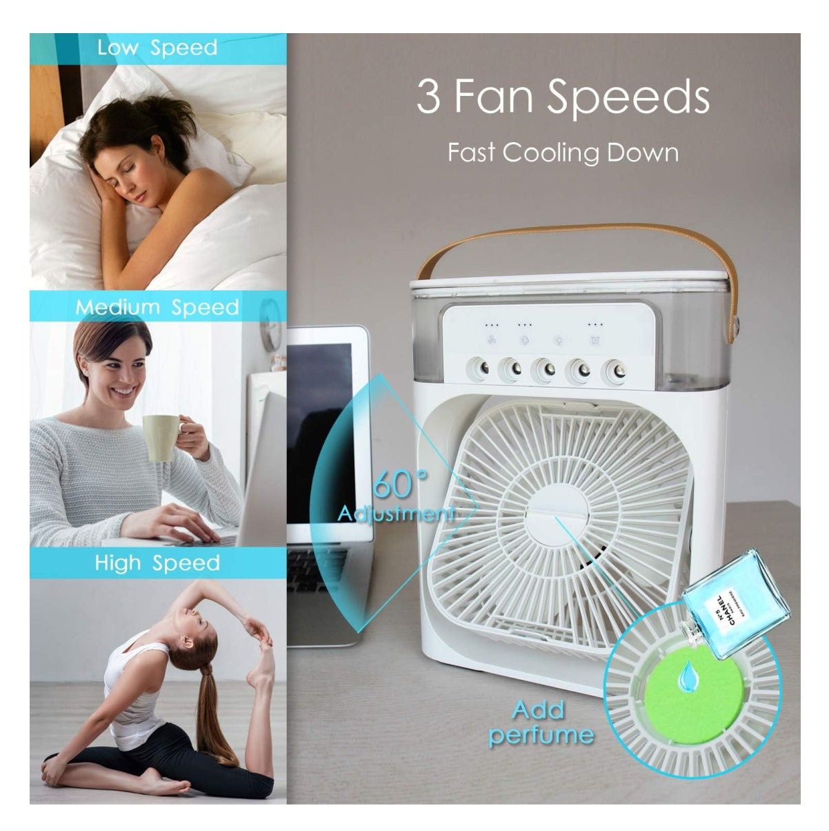 VENTILADOR ENFRIADOR PORTATIL PORTATIL (ENVÍO GRATIS)